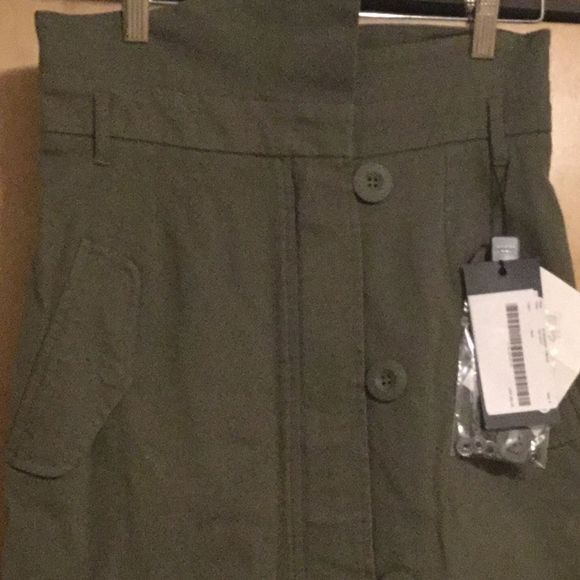 MAX MARA Virtus Zip Front Military Pencil Skirt - Picture 7 of 13